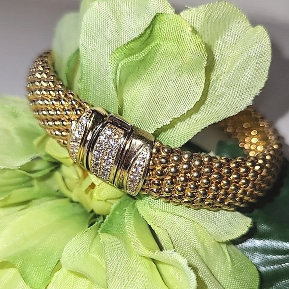 DYADEMA BRONZE POPCORN LINK BRACELET - UNUSUAL CLASP  - MADE IN ITALY - Picture 1 of 11